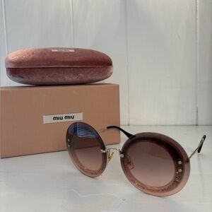 Miu Miu Sunglasses! Glitter pink!